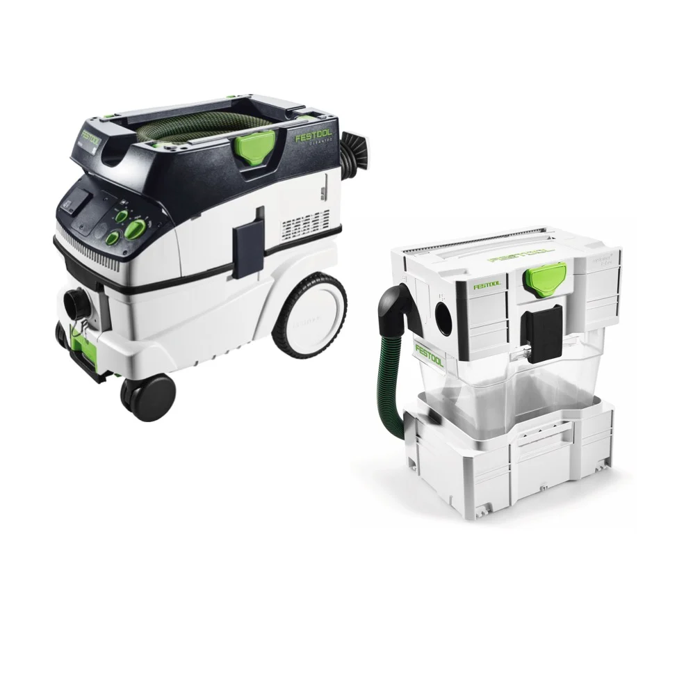 Festool CTM 26 E CLEANTEC Aspirateur mobile (574981) + Filtre cyclonique Festool CT-VA 20 CT (204083)
