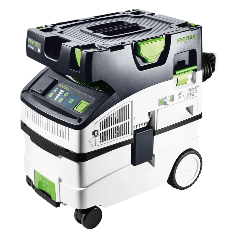 Festool CTM MIDI I CLEANTEC Aspirateur mobile classe M ( 574822 ) + Sac filtre Longlife
