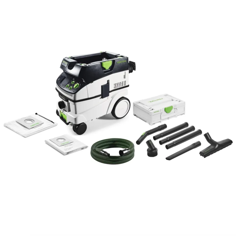 Festool Dépoussiéreur CTM 26 E AC CLEANTEC Aspirateur + Kit de nettoyage compact D 27 / D 36 K-RS-Plus + Coffret de transport