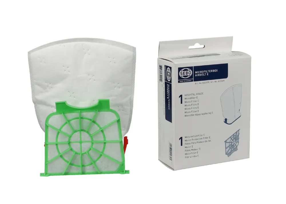Filtre et préfiltre pour aspirateur Sebo Series "E"