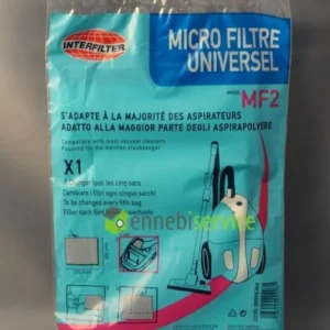 Filtre sculpté pour un aspirateur interfiltre