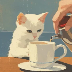 Chaton cafetière Fine Artic