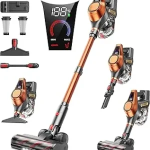Fleety Aspirateur Balai Sans Fil Ultra 8 – Léger, Puissant et Rechargeable (Boite ouverte)