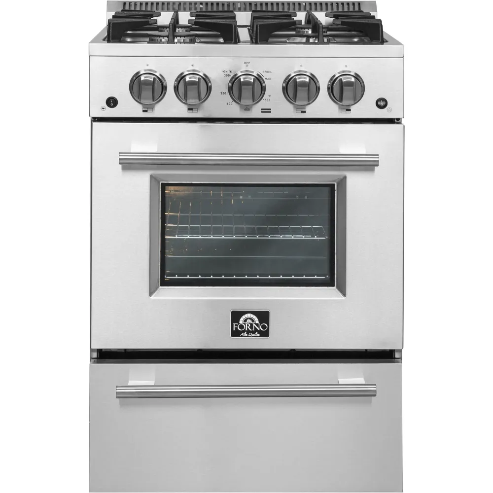 Forno Cuisinière gaz amovible de 24 pouces FFSGS6290-24 Fonction Auto-Nettoyante