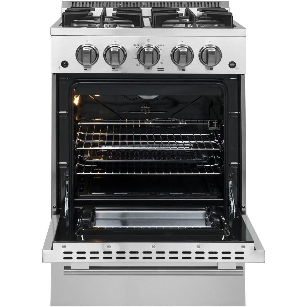 Forno Cuisinière gaz amovible de 24 pouces FFSGS6290-24 Fonction Auto-Nettoyante