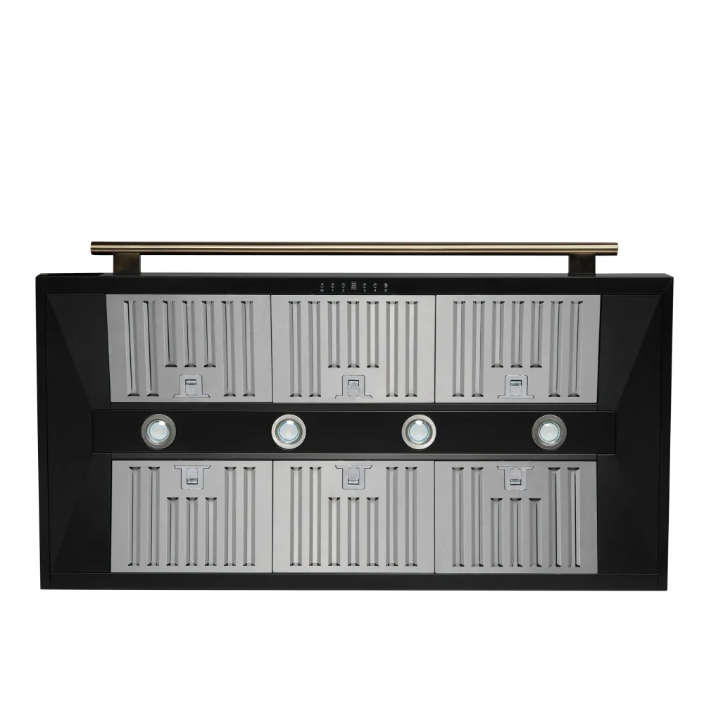 Hotte murale Forno Aria de 48 pouces en noir