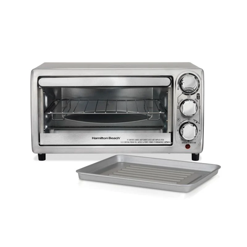 Four grille-pain, acier inoxydable, bouton analogiques, Hamilton Beach