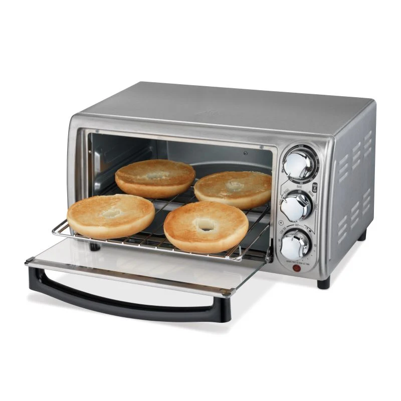 Four grille-pain, acier inoxydable, bouton analogiques, Hamilton Beach