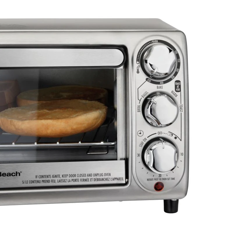 Four grille-pain, acier inoxydable, bouton analogiques, Hamilton Beach