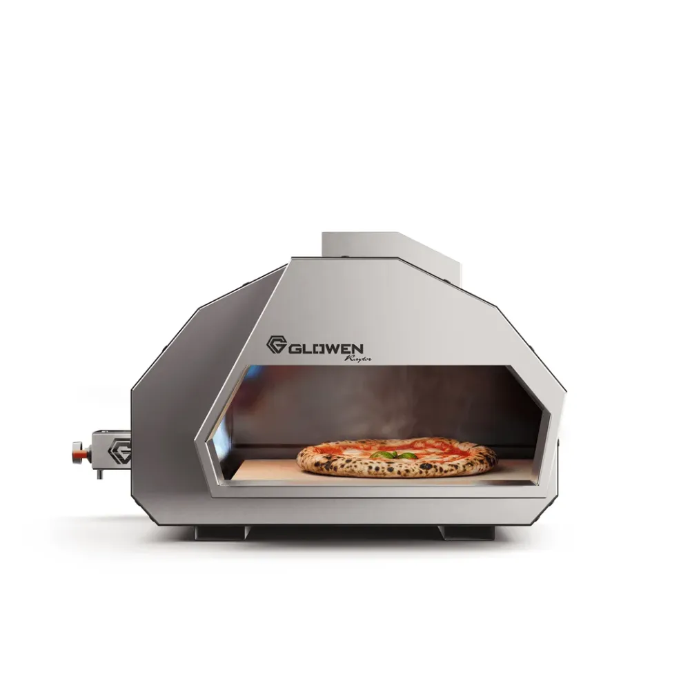 Four à pizza Glowen Raptor Black & Silver multi-combustible