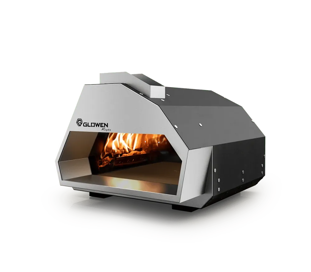 Four à pizza Glowen Raptor Black & Silver multi-combustible