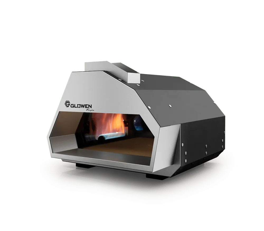 Four à pizza Glowen Raptor Black & Silver multi-combustible