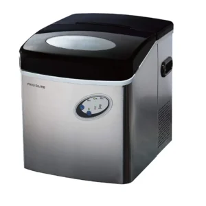 Frigidaire EFIC115-SS - Machine à glaçons compacte de comptoir 48 LBS en acier inoxydable avec fenêtre