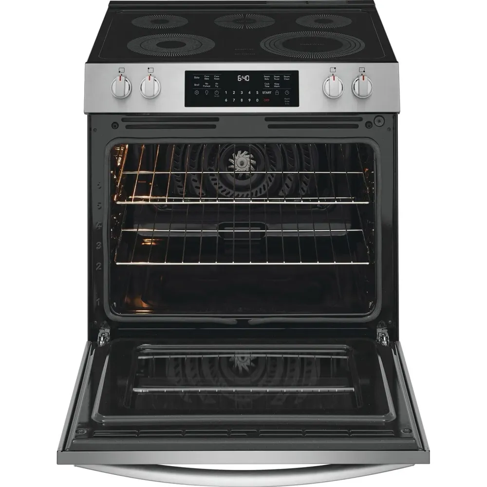 Frigidaire Gallery Cuisinière électrique autoportante de 30 pouces avec convection totale GCFE305CBF