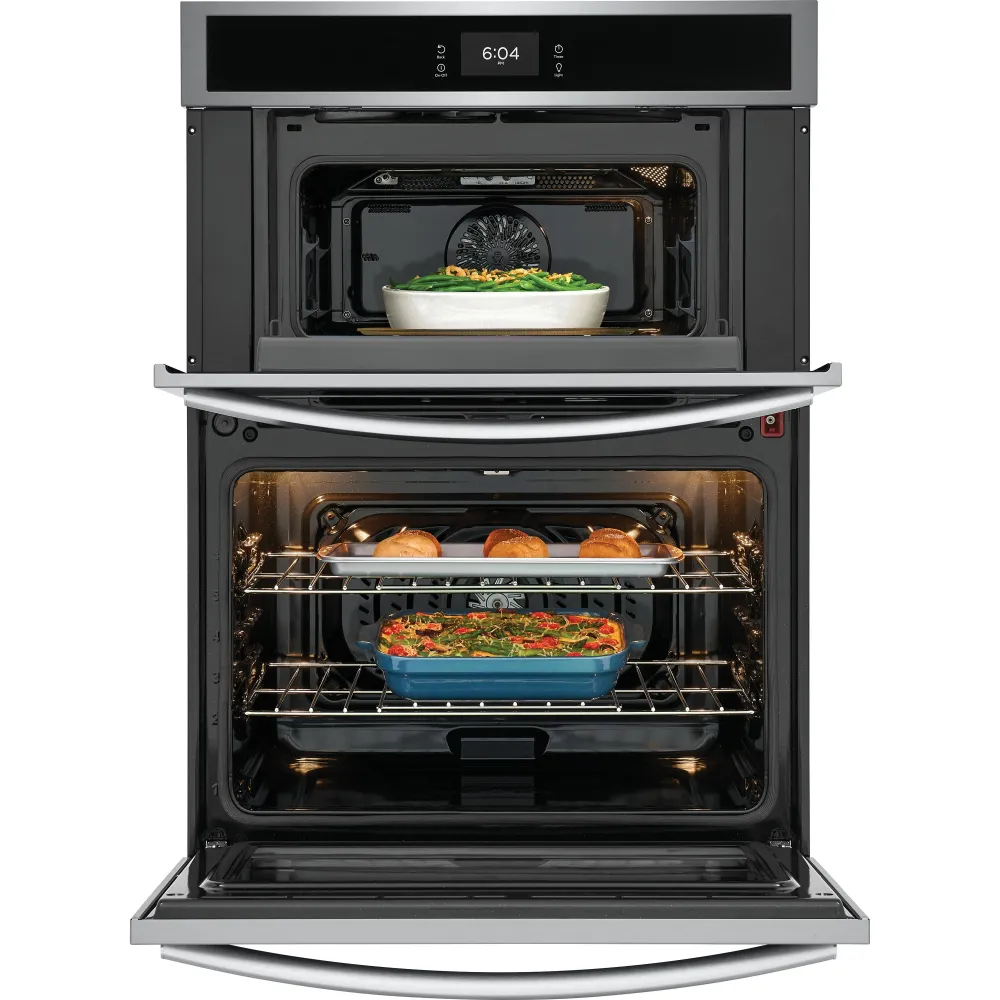Frigidaire Gallery Four mural encastré combiné avec micro-ondes de 30 po avec technologie convection GCWM3067AF