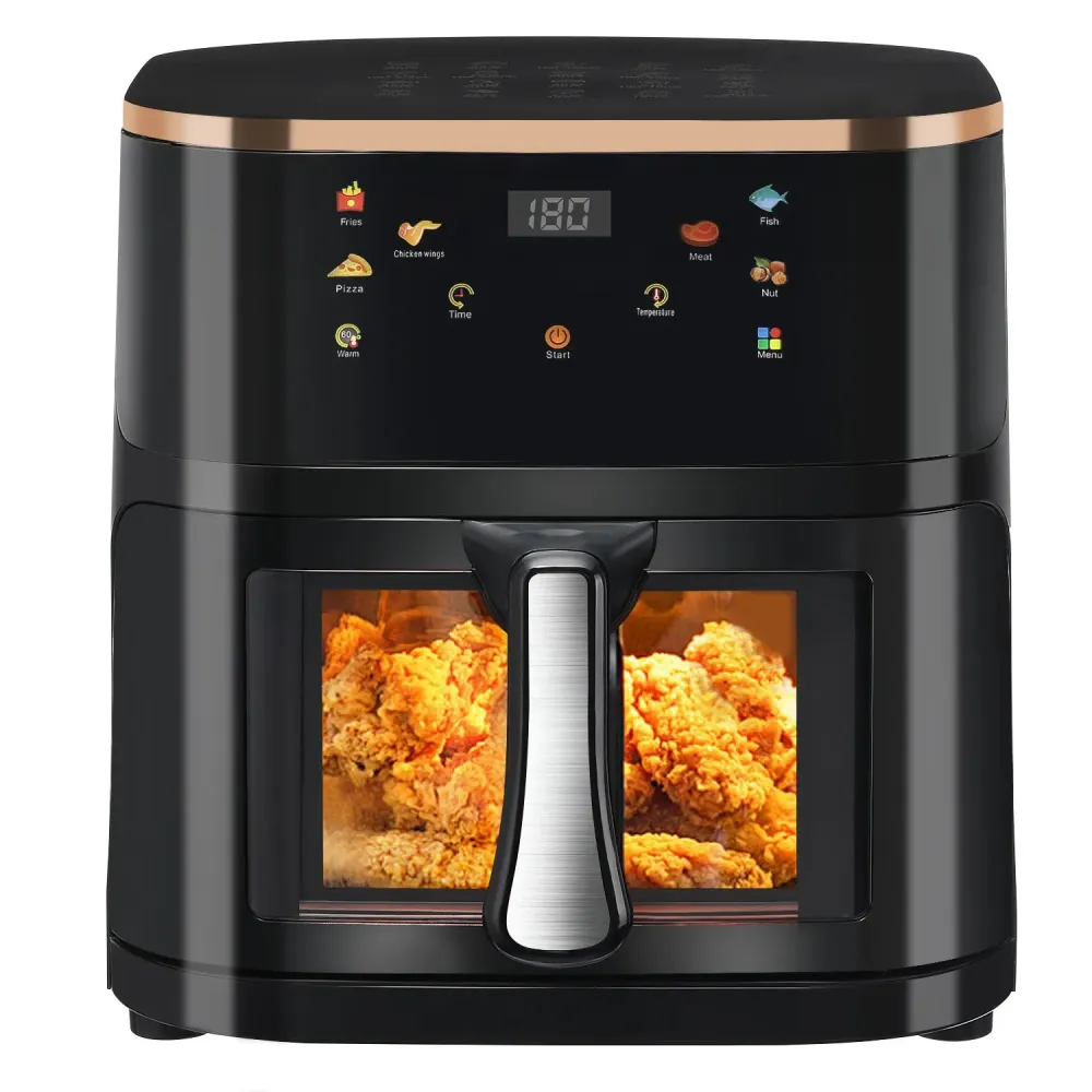 Friteuse à Air 9L Écran Digital - Four Combiné 6 Modes de Cuisson Sans Huile