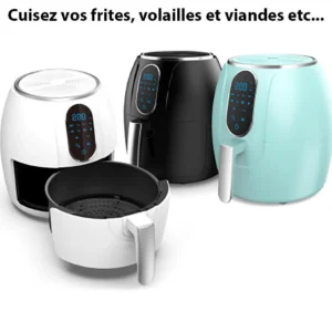 Friteuse digitale sans huile à air chaud 1200W - Livraison offerte