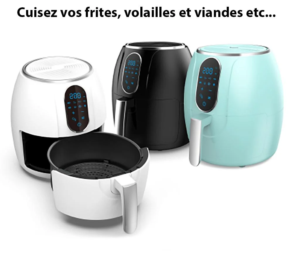 Friteuse digitale sans huile à air chaud 1200W - Livraison offerte