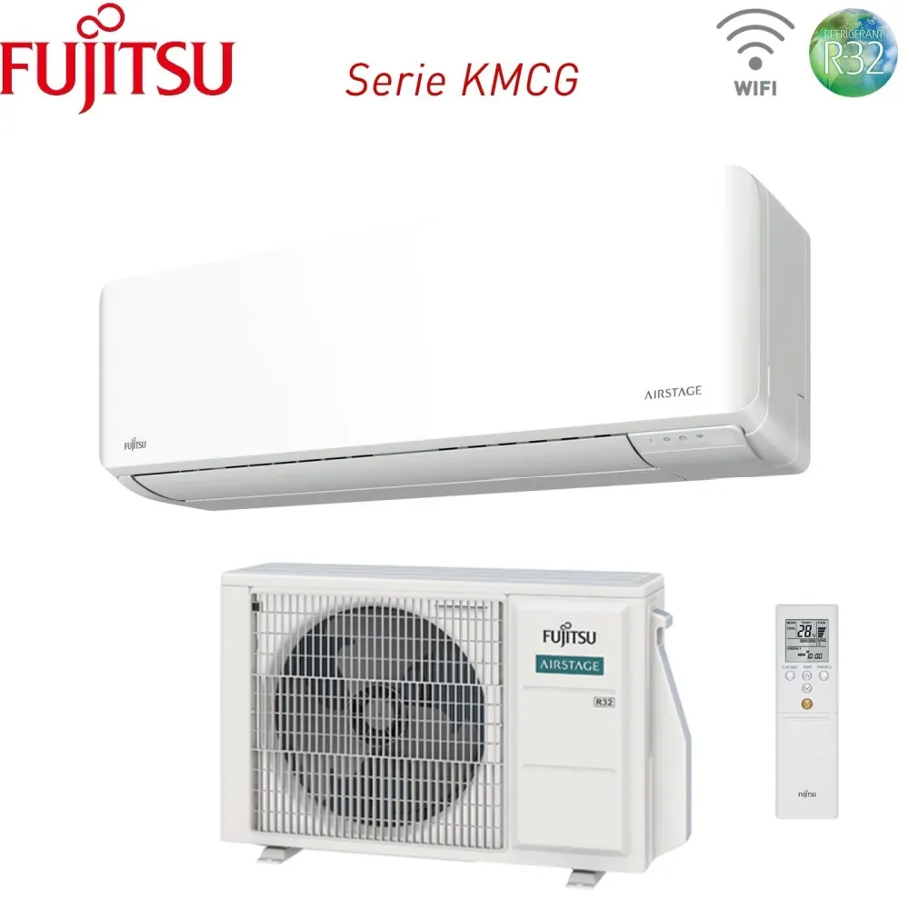 Fujitsu Climatiseur Inverter Series Km 7000 Btu Asyg07kmcf Code 3ngf87270 R-32 Wi-Fi intégré Classe ++/+