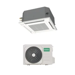 Fujitsu General Air Conditioner Circulaire Air Flow Cassette Inverter 24000 Btu Auxg24krlb-E Avec Contrôle Et Avec Panneau