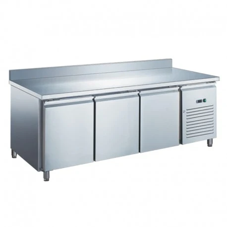 Table réfrigérée 3 portes inox positive - froid ventilé - Snack P600 Furnotel