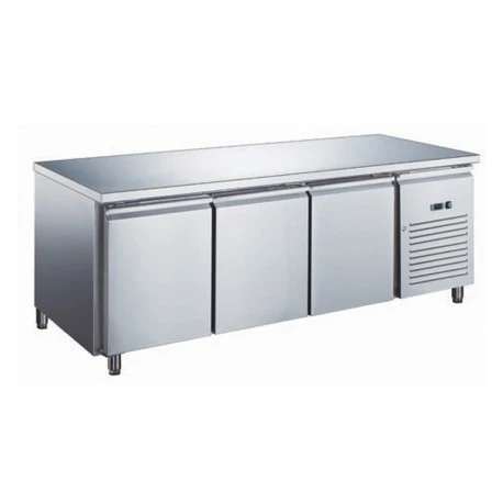 Table réfrigérée 3 portes inox positive - froid ventilé - Snack P600 Furnotel