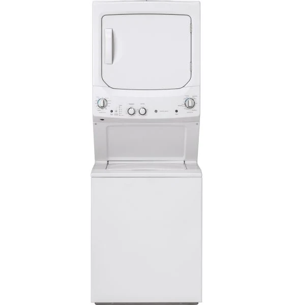 Duo laveuse de 4,4 pi³ et sécheuse au gaz de 5,9 pi³ de GE (GUD27GSSMWW) - Blanc