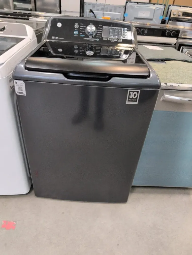 GTW690BMTDG - LAVEUSES - GE - Chargement Vertical - Gris Diamant - Boîte Ouverte