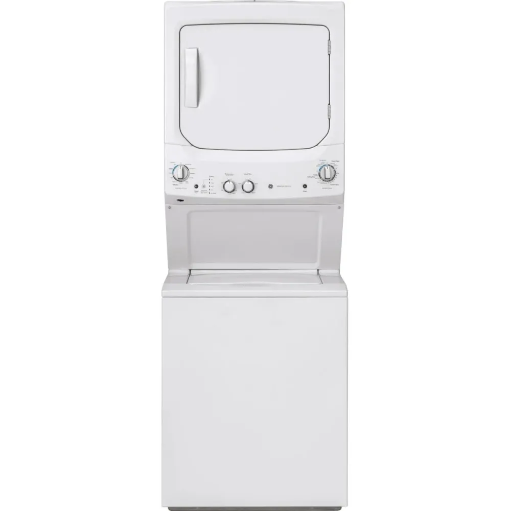 GUD27ESMMWW - LAVEUSE SÉCHEUSE SUPERPOSÉES - GE - Laveuse/Sécheuse Superposées - Électrique - Blanc - Boîte Ouverte