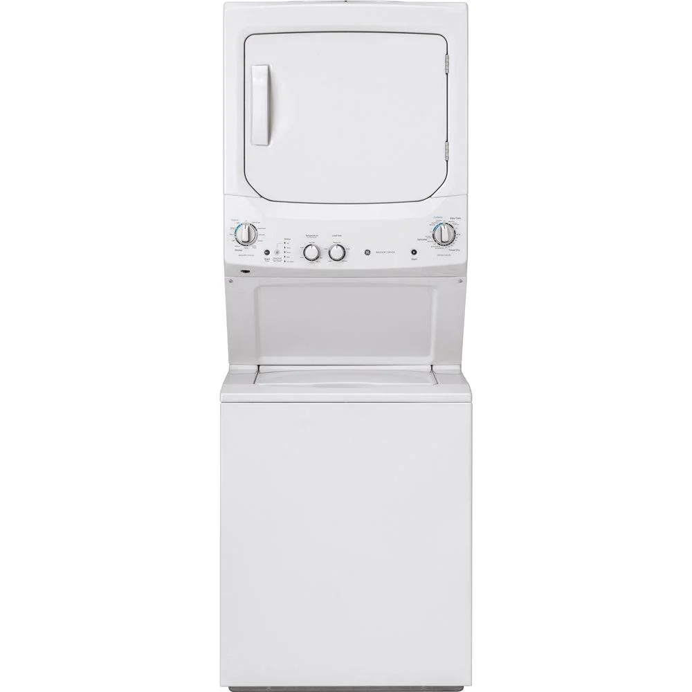 GUD27GSSMWW - LAVEUSE SÉCHEUSE SUPERPOSÉES - GE - Laveuse/sécheuse superposées -Gaz- Blanc - Boîte Ouverte