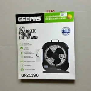 Geepas 12" Rechargeable Fan GF21190