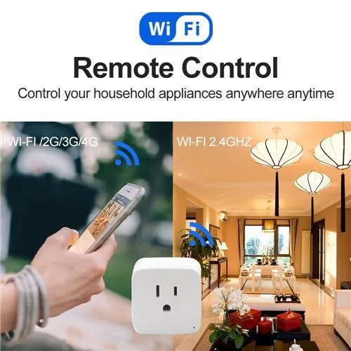 Mini Prises de Courrant Smart pour Google Home et Amazon Alexa Paquet de 2 Blanc Generic