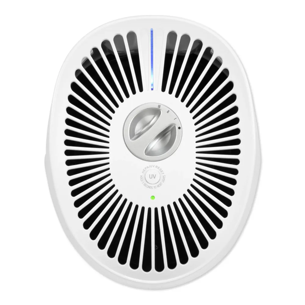 GermGuardian AC4625 Purificateur d'air tour 4 en 1 22 po avec HEPA à 360 degrés et UV-C et réduction des odeurs, blanc