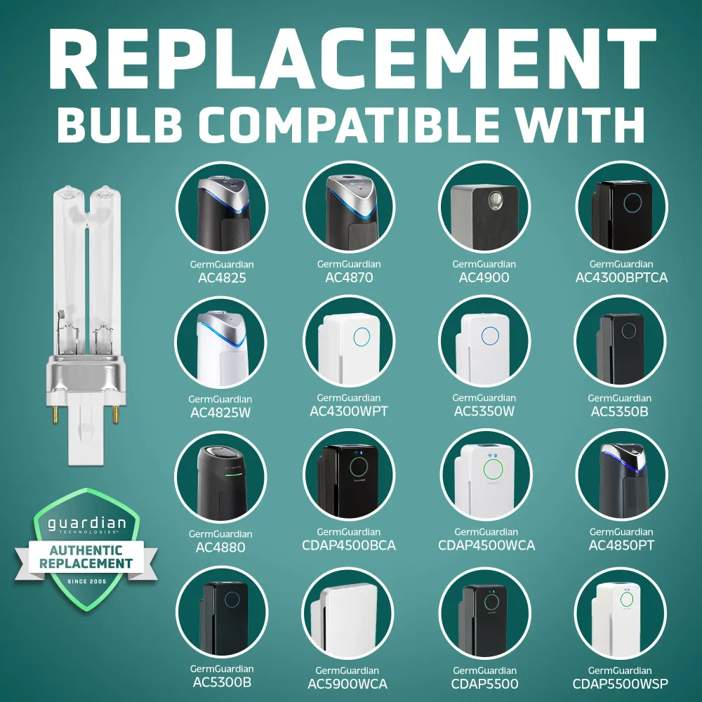 GermGuardian LB4000 Véritable ampoule UV-C de rechange pour purificateurs d'air