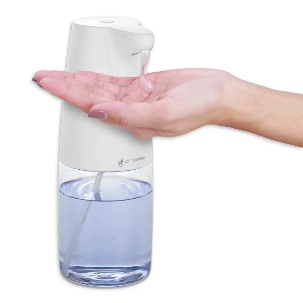 GermGuardian SD410 Distributeur automatique de savon et de désinfectant mains libres pour bureau, école, maison et plus, g...