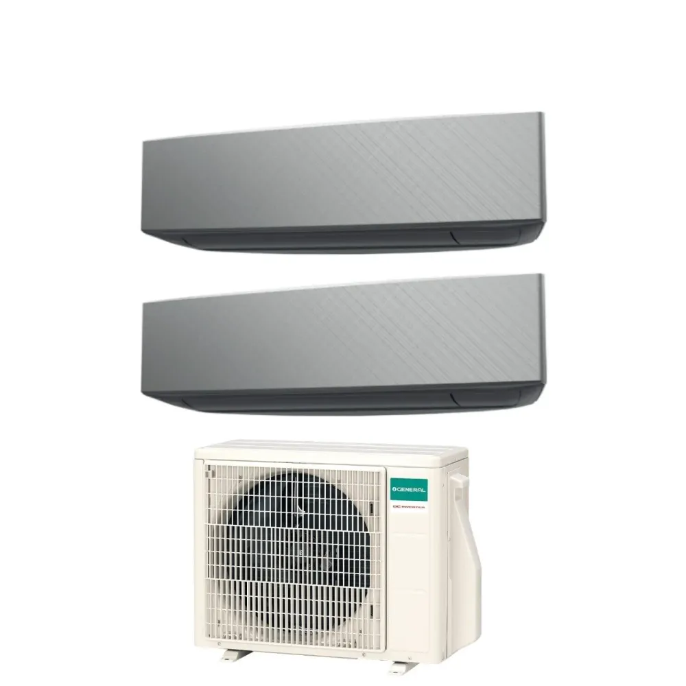 Général Fujitsu Climatiseur Dual Split Inverter Keta Silver Series 7 + 14 Avec Aohg18kbta2 R-32 Wi-Fi Optionnel 7000 + 140...