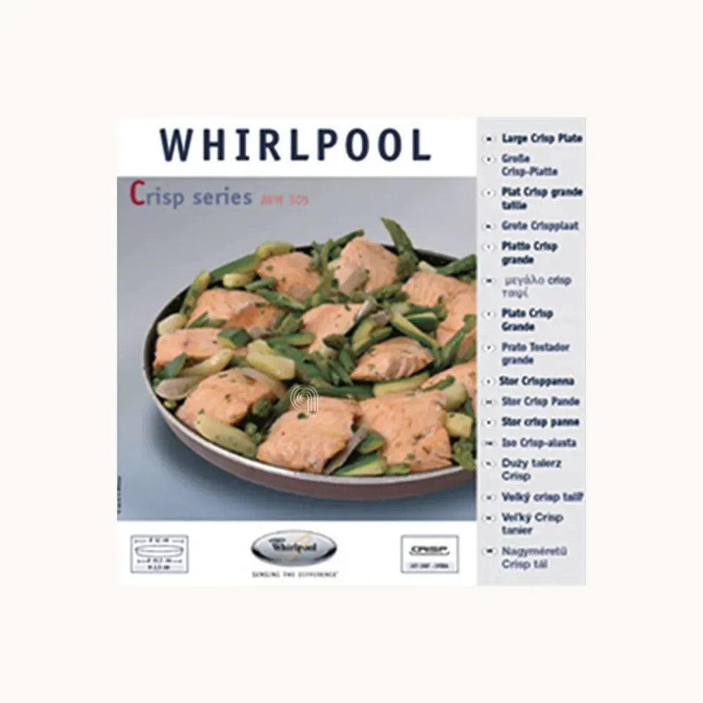 Grand plat série Crisp AVM305 Whirlpool pour micro-ondes 30,5 cm
