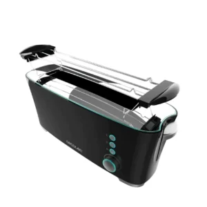 Grille pain 1000 W fente XL fonctions avancées support pour petits pains Cecotec