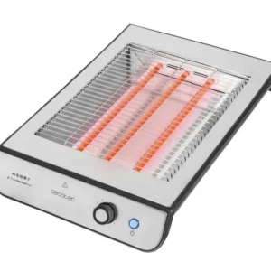 Grille pain horizontal inoxydable Cecotec 900 W 6 niveaux plateau ramasse miettes