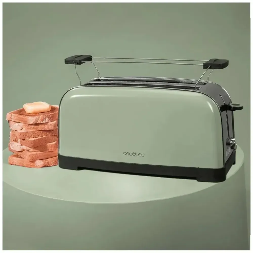 Grille pain inox 1500W 2 fentes fonctions améliorées Cecotec