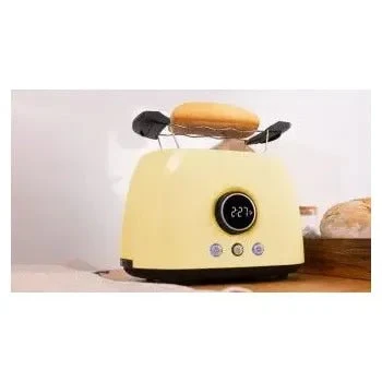 Grille pain numérique vertical fente XL 800 W jaune ClassicToast 8000 Cecotec