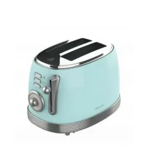 Grille pain vertical vintage bleu ciel Toast Taste 800 Cecotec