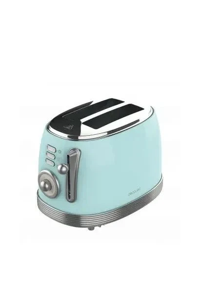 Grille pain vertical vintage bleu ciel Toast Taste 800 Cecotec