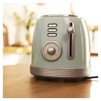 Grille pain vertical vintage bleu ciel Toast Taste 800 Cecotec