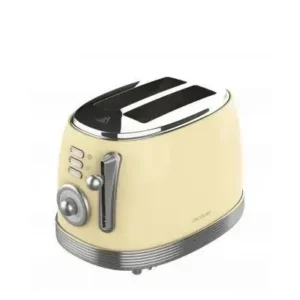 grille pain vertical vintage jaune clair Toast Taste 800 Cecotec