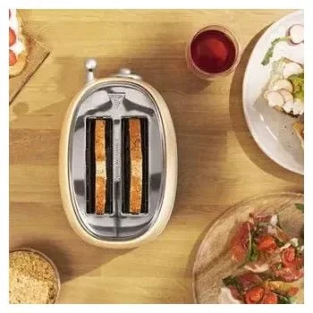 grille pain vertical vintage jaune clair Toast Taste 800 Cecotec