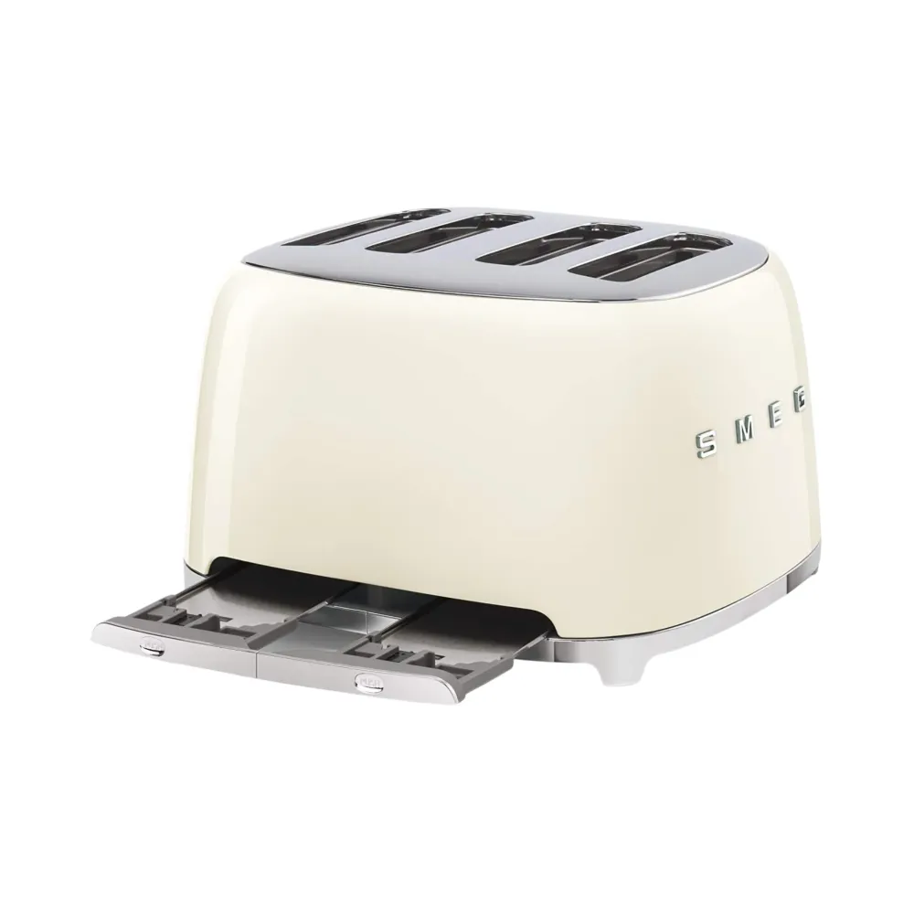 Grille-pain Deluxe 4 tranches Crème - Smeg