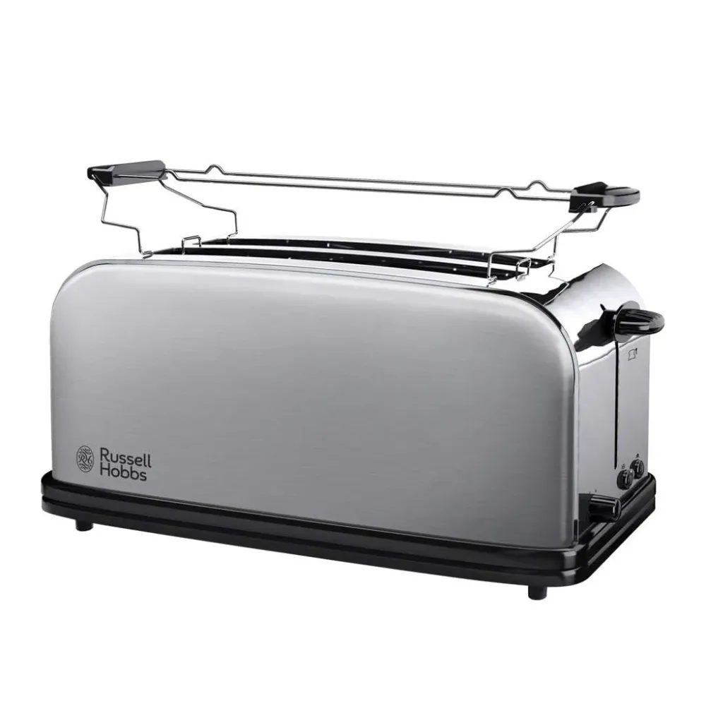 Grille-pain 2 fentes longues en acier inoxydable Russell Hobbs