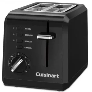 Grille-pain noir compact 2 tranches - Cuisinart