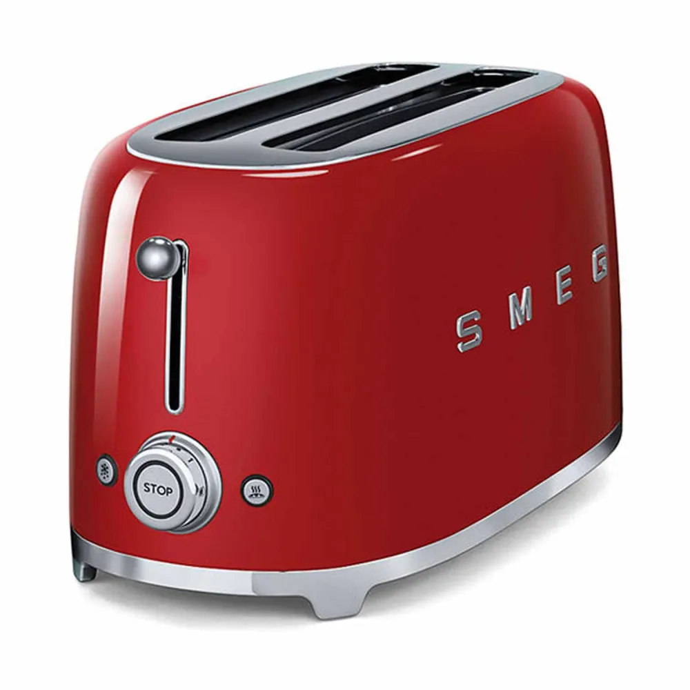 Grille-pain 4 tranches Smeg - Rouge